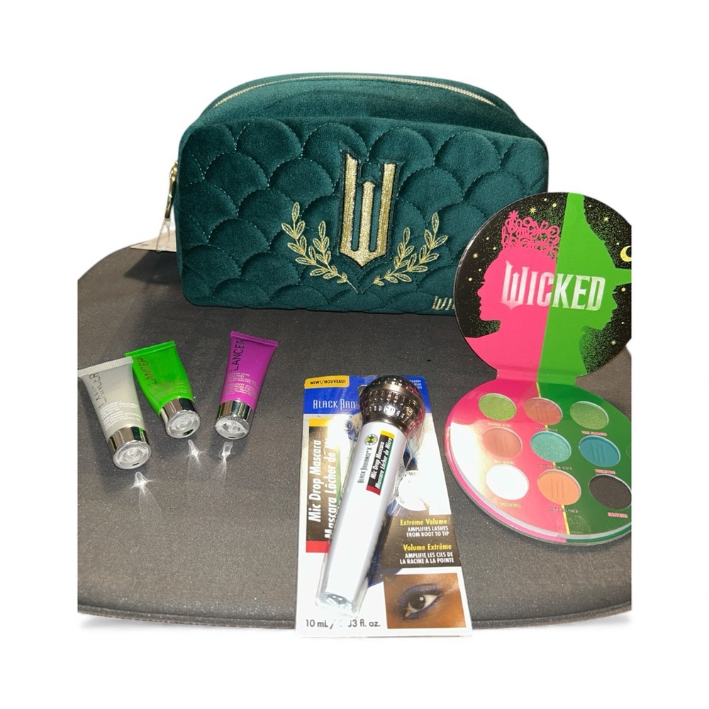 Wicked Quilted Makeup Bag with Wicked palette, mascara & crème